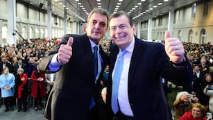 Sergio Massa con Gerardo Zamora, en Santiago del Estero.