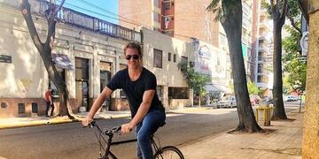 Proyecto de estaciones de bicis y ciclovía en Pérez (Facebook)