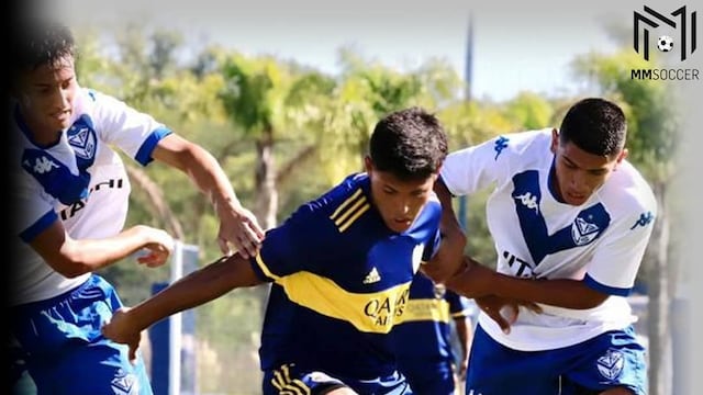 Lucas Palma formó parte del plantel profesional de Boca Juniors los últimos dos partidos del equipo azul.