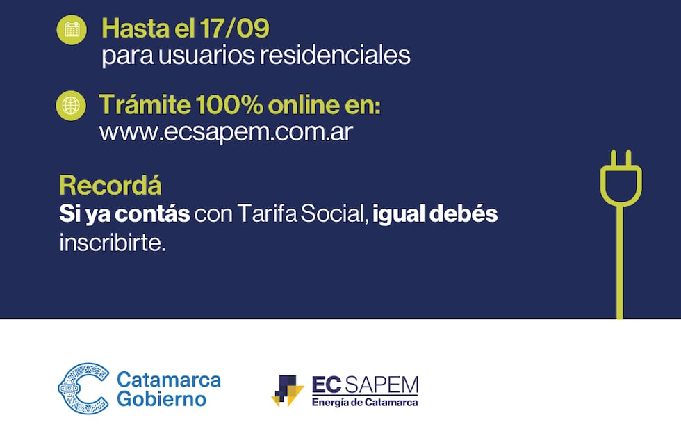 La Tarifa de Interés Social suma una prórroga de 30 días