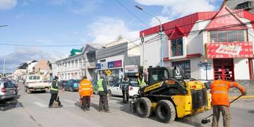 Ushuaia: terminaron la primera etapa de fresado de Avenida Maipú