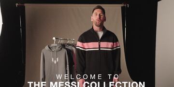 Presentación de la nueva linea de ropa de Messi.