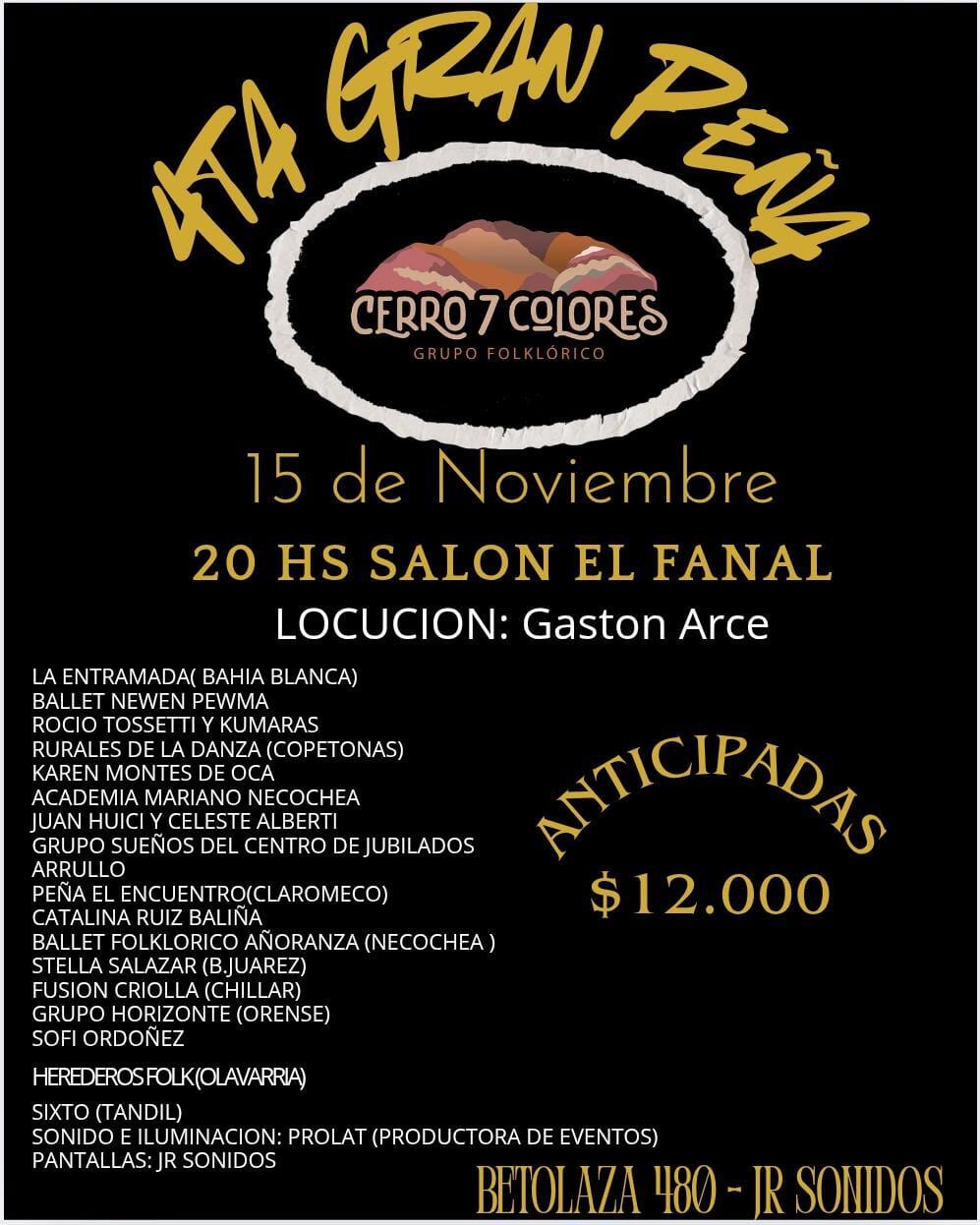 4ta Peña del Grupo Folklórico Cerro 7 Colores
