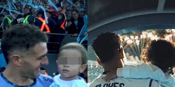 El emotivo posteo de Belgrano y de Talleres por el Día del Padre. (Captura)