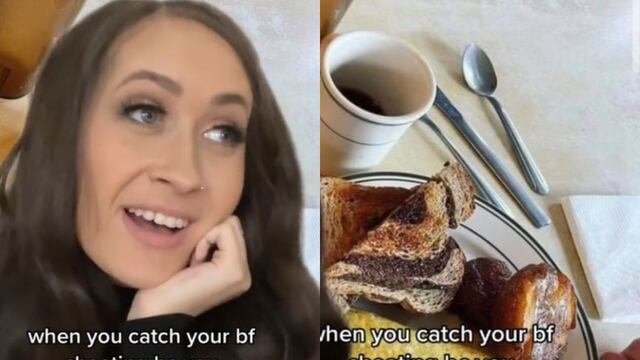 Descubrió que su novio le era infiel por un desayuno