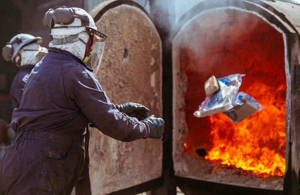Incineraron los estupefacientes incautados en la provincia