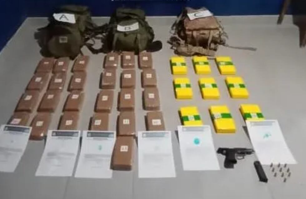 Narcotráfico en Jujuy: atrapan a hombre armado y con 35 kg de cocaína