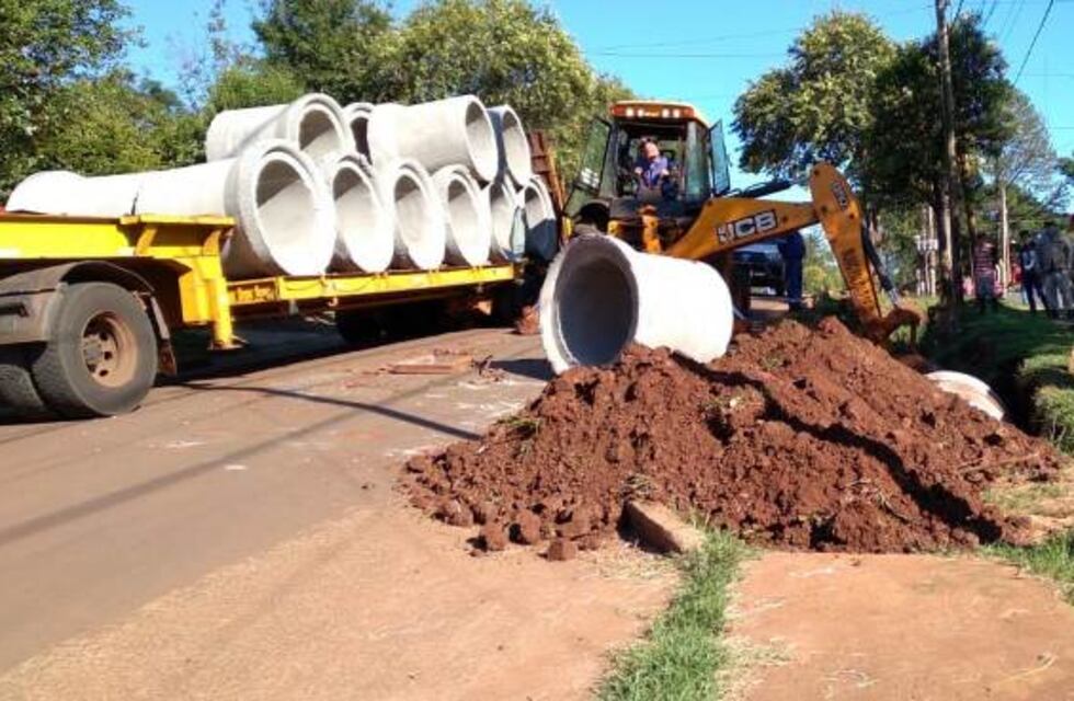 Oberá: trabajan en diferentes obras e intervenciones en varios puntos de la ciudad