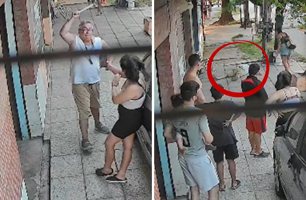 En medio de una discusión, un hombre agredió a varias personas con un palo hasta que se desvaneció: murió de un infarto