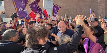 Javier Milei en Córdoba en el marco del "Tour de la Gratitud" (Gentileza: LLA)