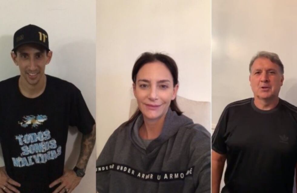 Ángel Di María y famosos deportistas locales invitaron a la vigilia por Malvinas en Rosario