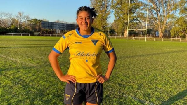 Camila Contreras, la joven que fue convocada para el Seleccionado de Rugby femenino.