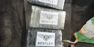 La droga fue hallada sobre Avenida San Martín al 1500.