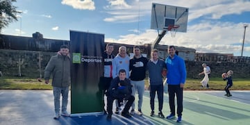 Concordia inauguró la primera cancha pública de Básquet 3x3 en la Costanera.