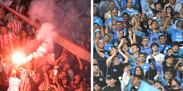 Los hinchas de Instituto y Belgrano, atentos lo que ocurrirá este lunes en Alberdi, sólo con público Celeste (Ramiro Pereyra y Javier Ferreyra / La Voz).