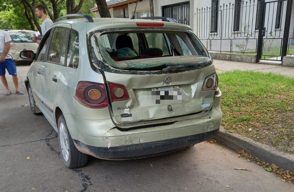 Choque en cadena en Av. Salva y Ayacucho