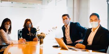 Susana Laciar, Patricia Bullrich, Marcelo Orrego y Enzo Cornejo