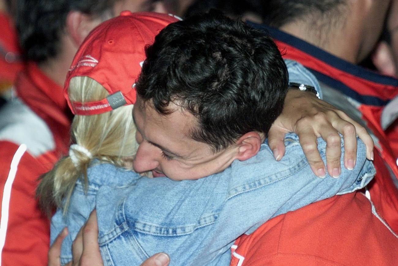 Michael Schumacher y su esposa Corinna (Archivo)