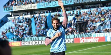 Franco "el Mudo" Vázquez, presente en Alberdi en la previa del partido de Belgrano con Estudiantes de Río Cuarto. (Javier Ferreyra/ La Voz)