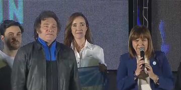 Javier Milei y un encendido acto en Córdoba, con Patricia Bullrich como oradora sorpresa (Captura de pantalla)