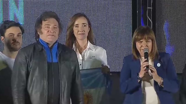 Javier Milei y un encendido acto en Córdoba, con Patricia Bullrich como oradora sorpresa (Captura de pantalla)