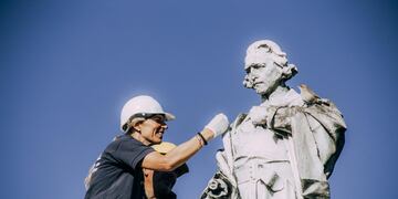El municipio comenzó la restauración de monumentos de las siete plazas más antiguas
