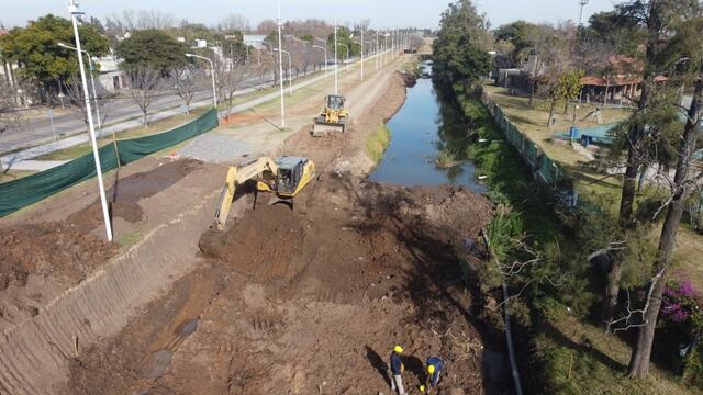 Avanza la obra en el Canal Sur, frente a Ben Hur