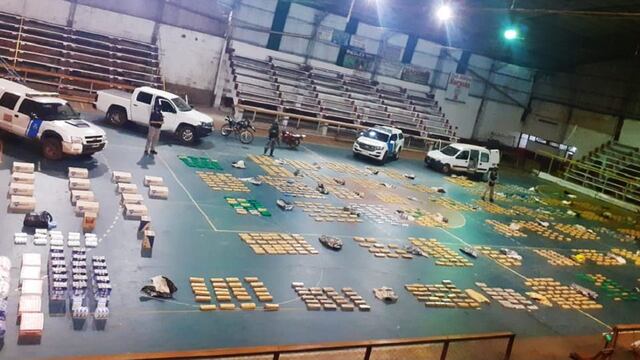 Contrabando en Misiones: Prefectura Naval incauta casi una tonelada de marihuana