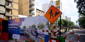Cortes de tránsito en el centro de la ciudad de Córdoba. (José Gabriel Hernández / La Voz)