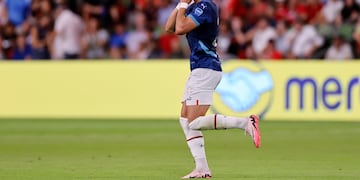 Ramón Sosa: participó de los dos goles de una Paraguay eliminada: sirvió el de Julio Enciso y marcó el restante. (Foto: IG @Albirroja)