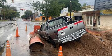 El siniestro vial ocurrido esta madrugada.