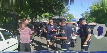 El sujeto quedó detenido tras amenazar a otro automovilista.