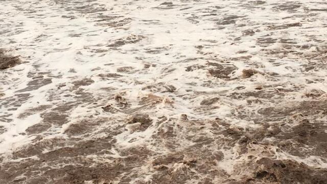 La abundante lluvia que precipitó aumentó exponencialmente el caudal del río Diamante. Foto InfoYa San Rafael