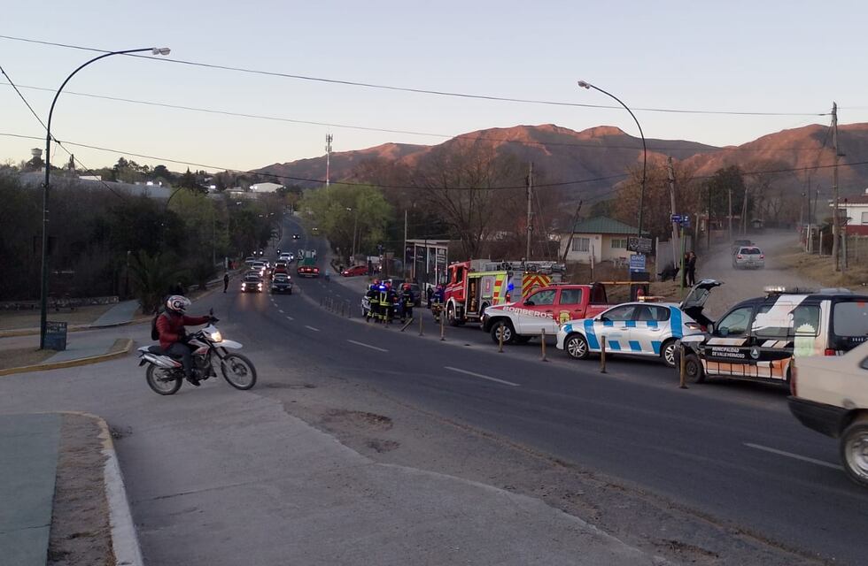Accidente en Valle Hermoso: una motociclista resultó herida en un fuerte choque sobre la Ruta 38
