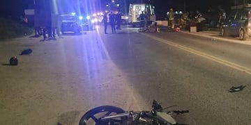 Tanti: dos motociclistas hospitalizados tras un fuerte choque