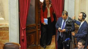 La vicepresidenta Victoria Villarruel se pondrá al hombro la "ley bases" de Javier Milei (Foto: Federico López Claro)