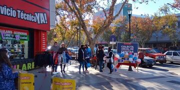 El operativo de Cáritas se realizó en simultáneo en todo el sur mendocino.