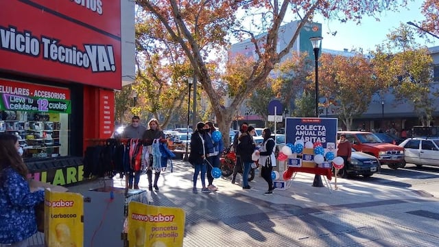 El operativo de Cáritas se realizó en simultáneo en todo el sur mendocino.