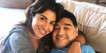 Gianinna Maradona y Diego.  (Instagram)
