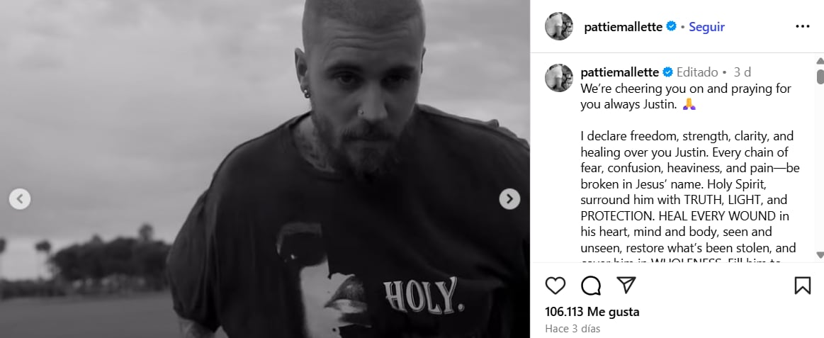 El mensaje de la mamá de Justin Bieber que alertó a los seguidores.