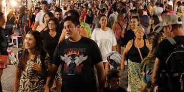 El turismo en Villa Carlos Paz a pleno. (La Voz)