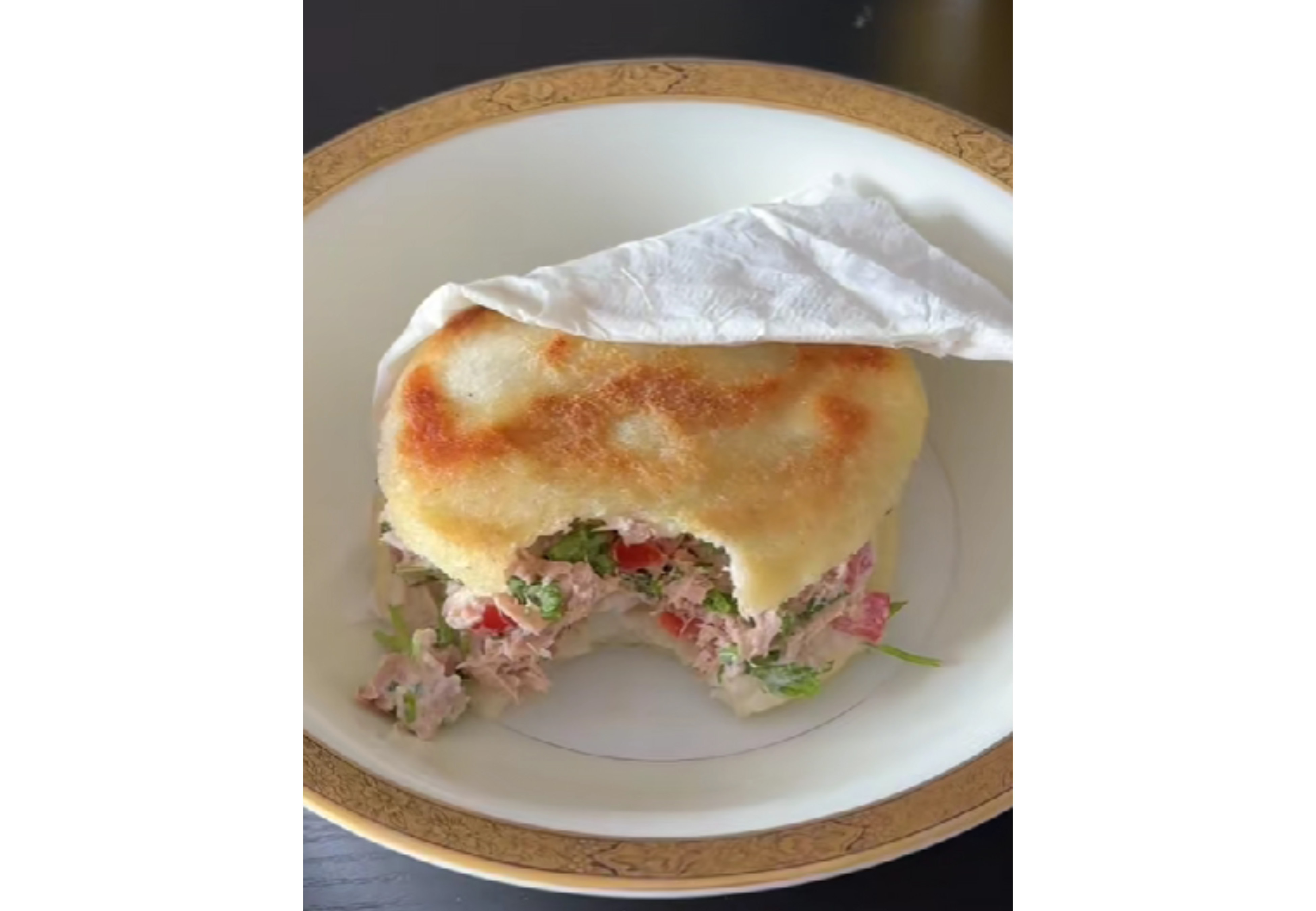 Así quedan las arepas.