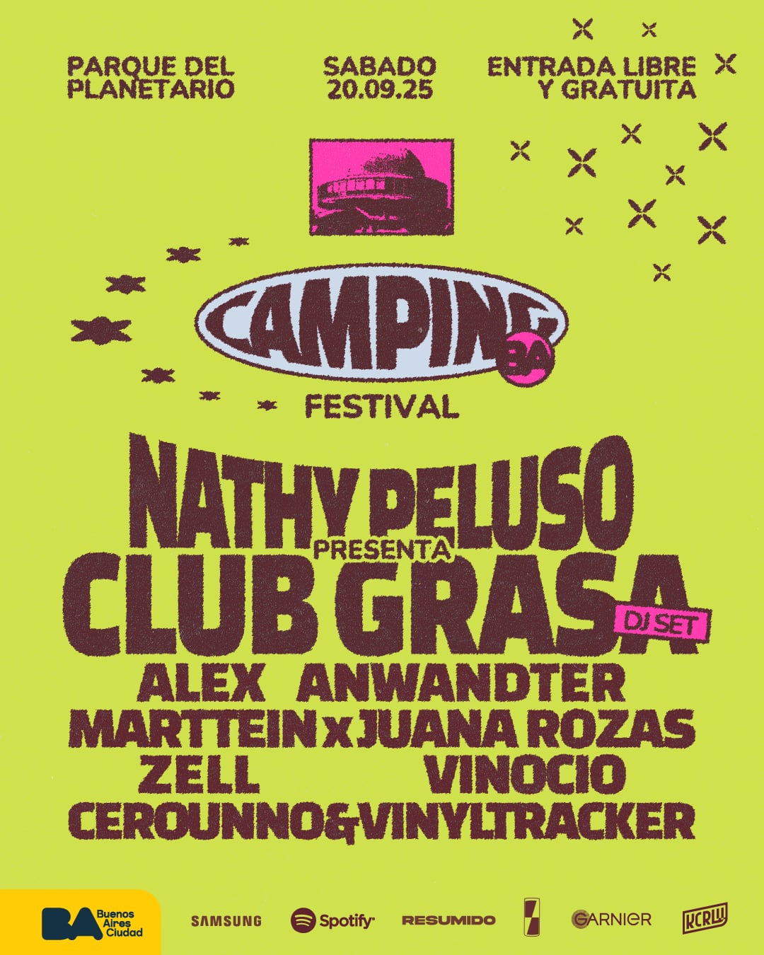Nathy Peluso, Marttein y muchos más gratis en el Planetario: de qué trata y cuándo es Camping Festival 2025