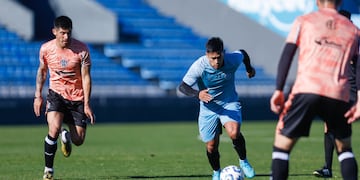 "Uvita" Fernández estuvo desde el inicio en el equipo titular y marcó uno de los goles (Prensa Belgrano).