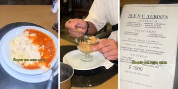 Fue a cenar a un bodegón en Pinamar, mostró todo lo que comió en TikTok y el precio fue una locura.