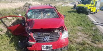 Lesionados en accidente en la Ruta 33