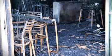 El reconocido bar de Córdoba quedó reducido a cenizas.