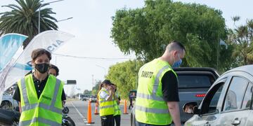 Los operativos se desarrollaron este miércoles por la mañana en el ingreso a Mar del Plata.
