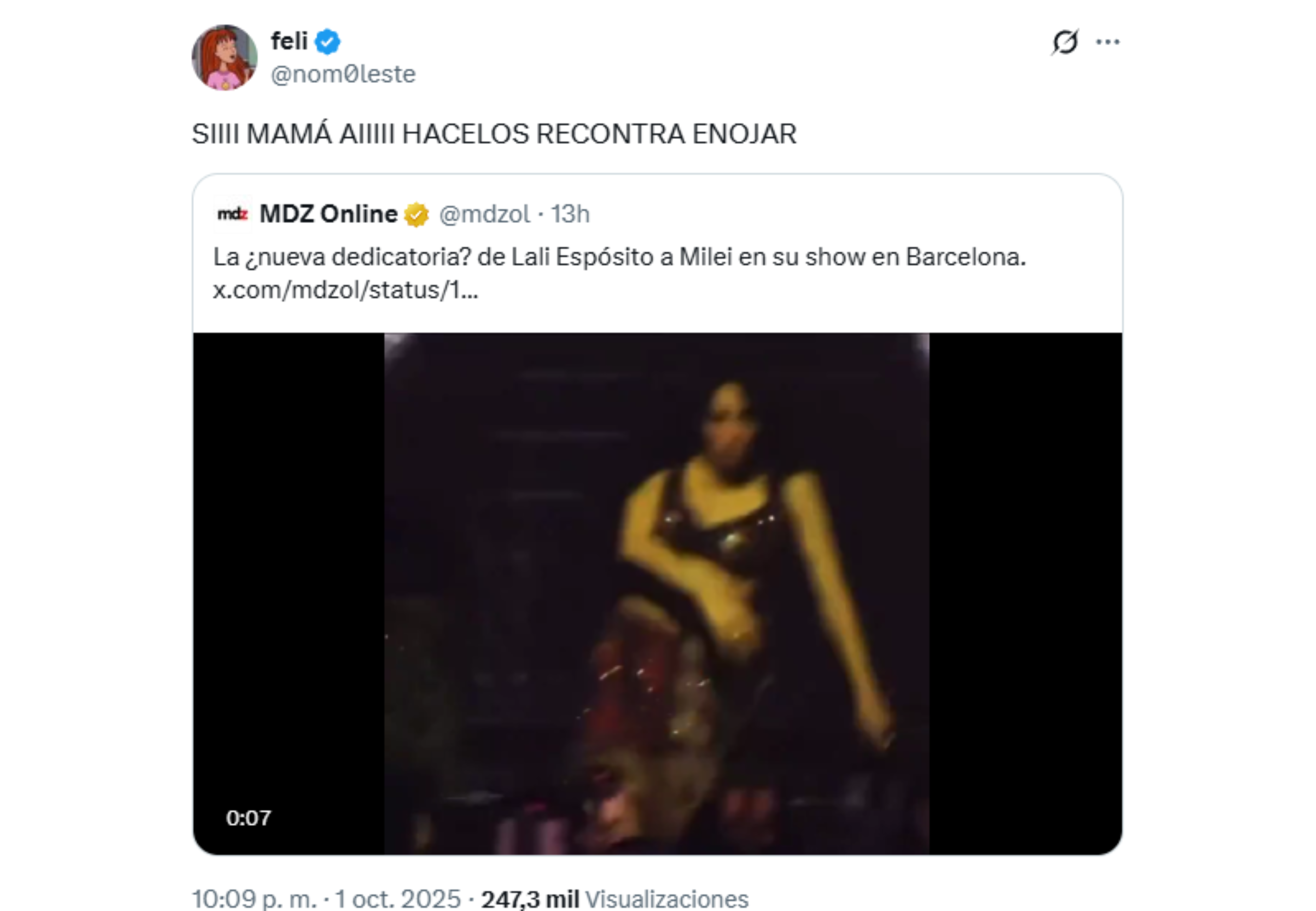 El gesto se hizo viral en Twitter.