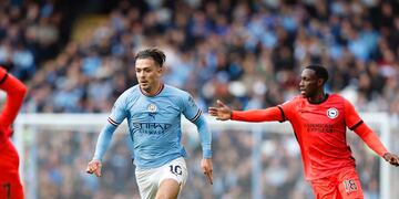 El City le ganó al Brighton y se acerca a la punta de la Premier League.